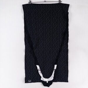 Petunia Pickle Bottom MOBY Baby Wrap Carrier OS Black Terrazzo Print Cotton Soft